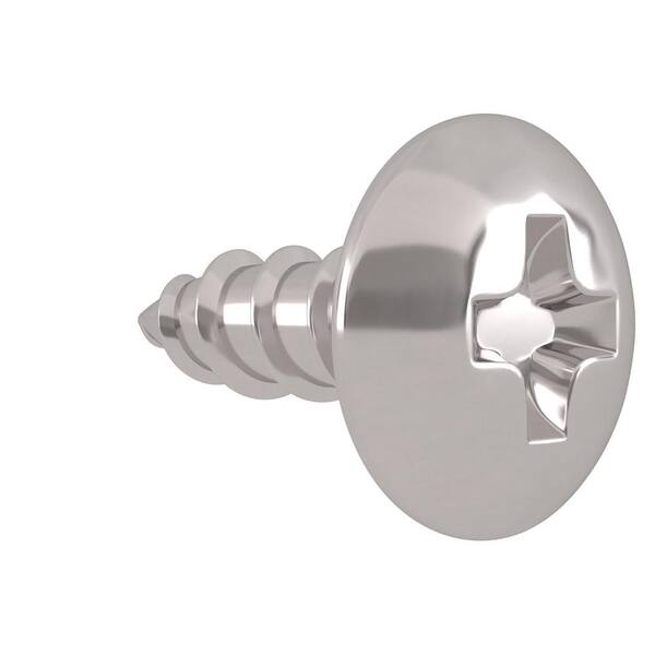 Everbilt 10 X 1 2 In Universal Phillips Stainless Steel Truss Head License Plate Bolt 2 Piece Per Bag 834028 The Home Depot