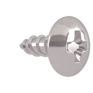 #10 x 1/2 in. Universal Phillips Stainless-Steel Truss Head License Plate Bolt (2-Piece per Bag)