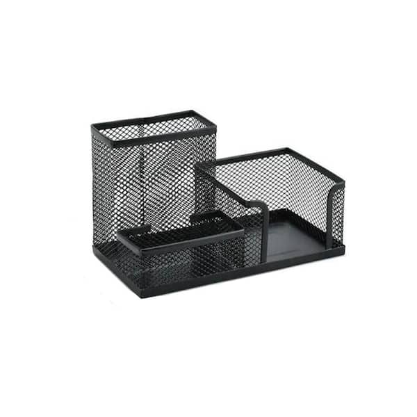 4.34 in. W x 4.34 in. H Desk Converter Dual Monitor and Laptop Workstation with Wide Keyboard Tray Black