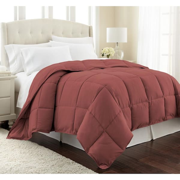Southshore Fine Linens Vilano Down Alternative Marsala Solid Full/Queen Microfiber Comforter