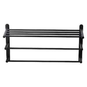 24 in. Oil Rubbed Bronze 3-Tier Wall Mounted Towel Rack with Mounting Hardware in Stainless Steel