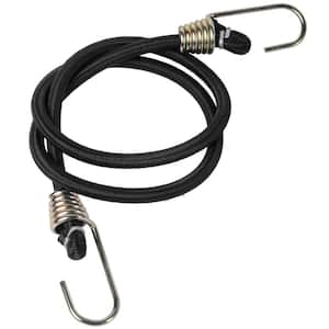 40 in. Black Blungee Cord with Dichromate Hooks