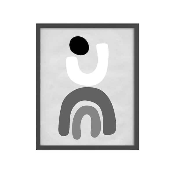 Unbranded Abstract Nature Shapes Framed Abstract Art Print 22 in. x 18 in.