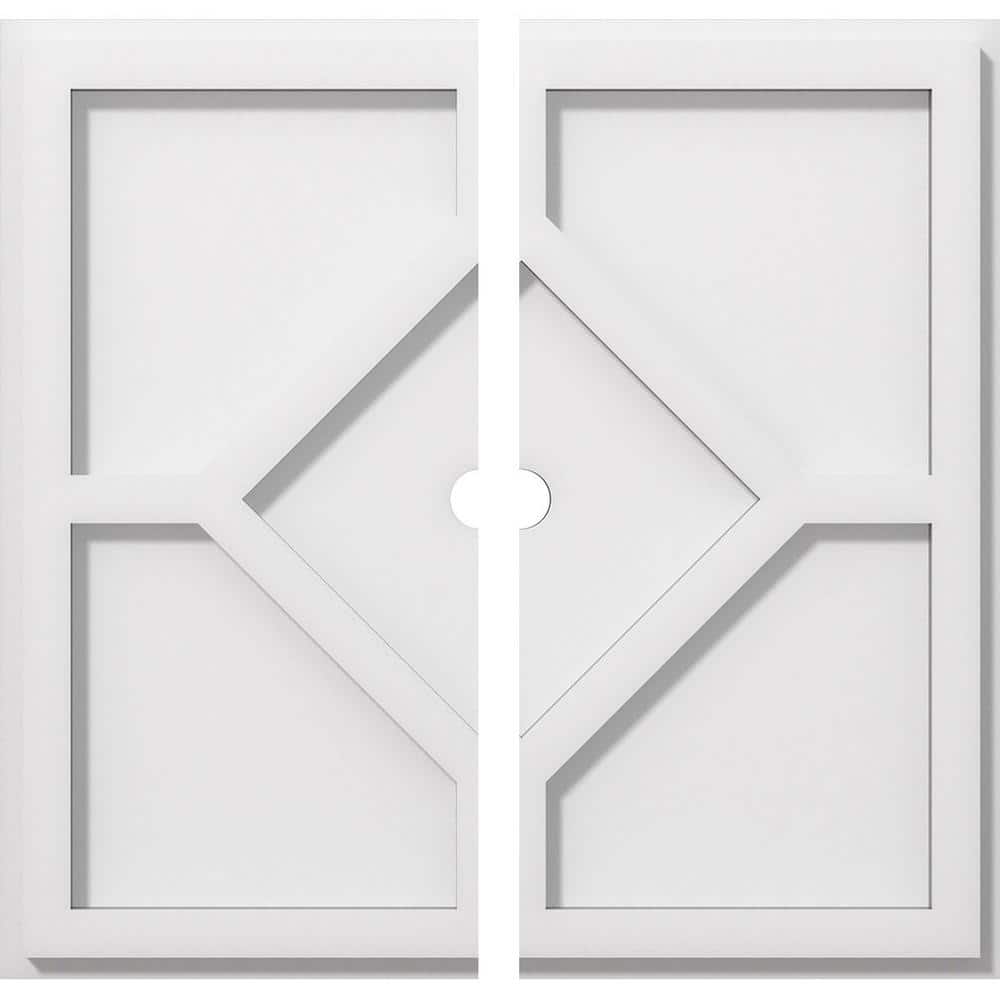 1 in. P X 5-1/2 in. C X 16 in. OD X 1 in. ID Embry Architectural Grade PVC Contemporary Ceiling Medallion, Two Piece price history on PriceWatchPro