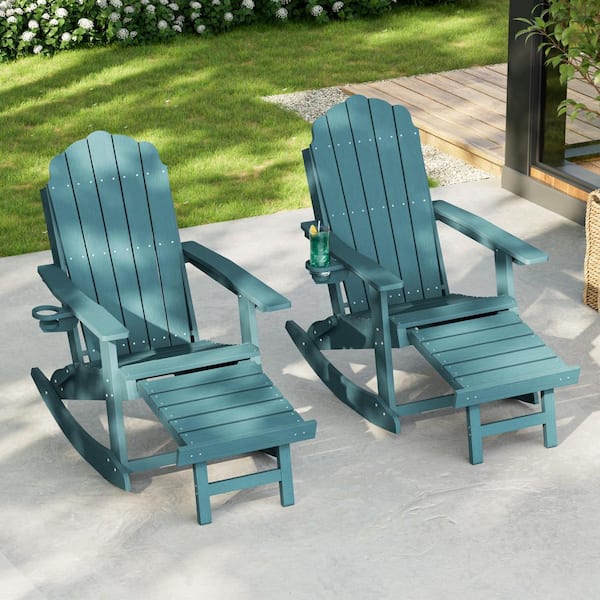 Livewood Folding Ergonomic Plastic Adirondack Chair, 3-Position