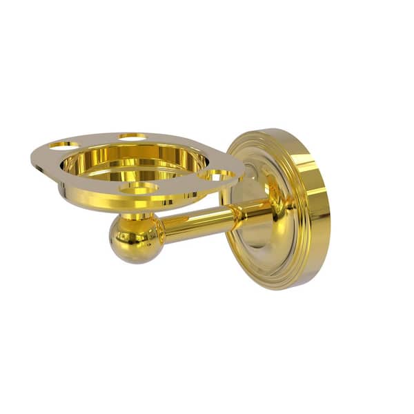 Allied Brass Regal Collection Tumbler and Toothbrush Holder in Polished Brass
