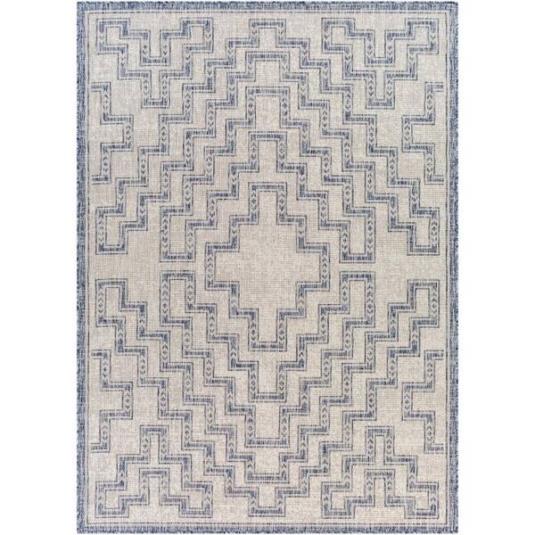 Artistic Weavers Bertolonia Blue 5 ft. x 7 ft. Indoor/Outdoor Area Rug
