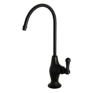 Replacement Single-Handle Beverage Faucet in Matte Black for Filtration Systems