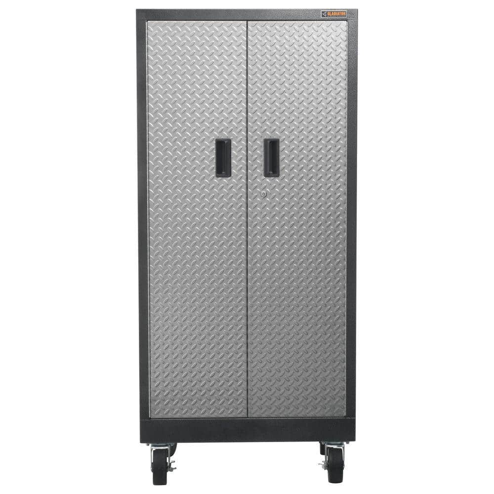Pre-Assembled Steel Freestanding Garage Cabinet in Silver Tread with Casters (30 in. W x 65 in. H x 18 in. D) price history on PriceWatchPro