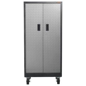 Premier Series Pre-Assembled Steel Freestanding Garage Cabinet in Granite with Casters (30 in. W x 65 in. H x 18 in. D)