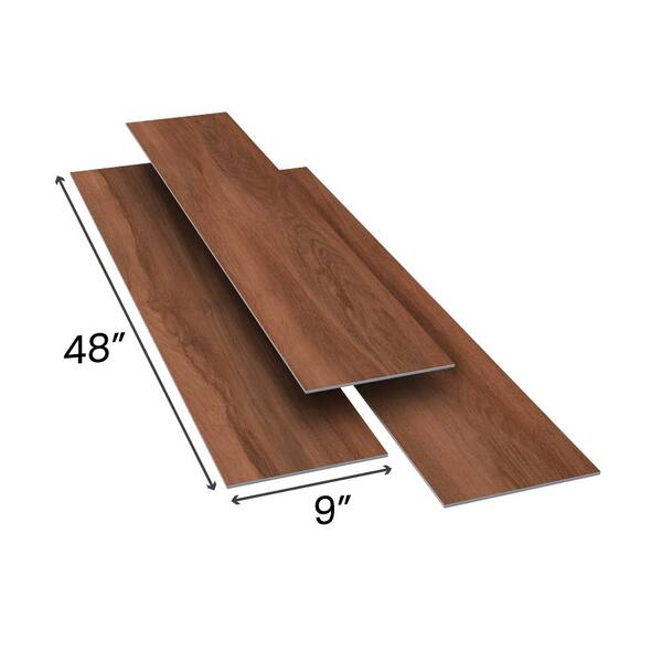 Shaw Perennial Organic Brown 6-mil x 6-in W x 48-in L Waterproof Glue Down Luxury Vinyl Plank Flooring (53.93-sq ft/ Carton)