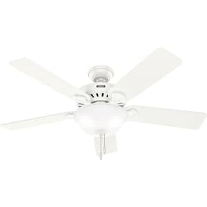 Pro's Best 52 in. Indoor Fresh White Ceiling Fan with Light Kit Included