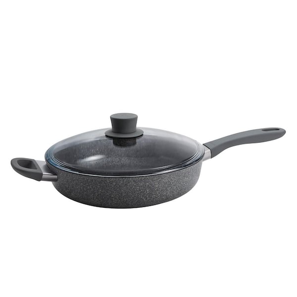 Parma Plus Ceramic 3.9 qt. Aluminum Ceramic Nonstick Saute Pan with Lid and Helper Handle