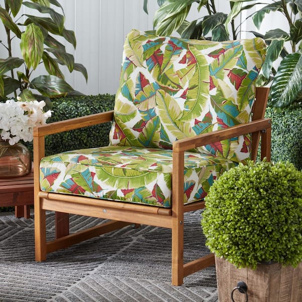 Greendale Home Fashions 24 in. x 24 in. 2-Piece Outdoor Deep Seat