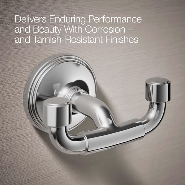 KOHLER Paces Wall Mounted J-Hook Robe Hook in Polished Chrome