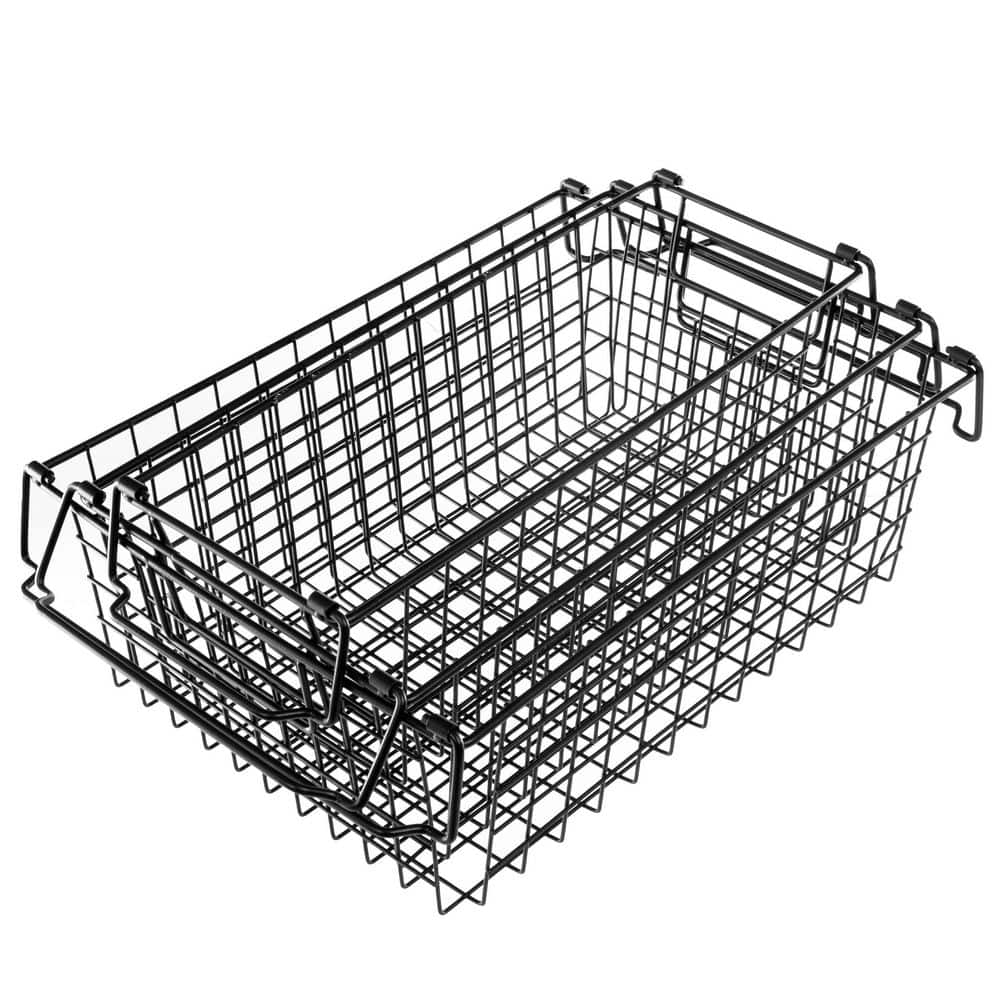 Iris Usa 12pack Small Shelf Storage Basket Organizer For Pantries, Black :  Target