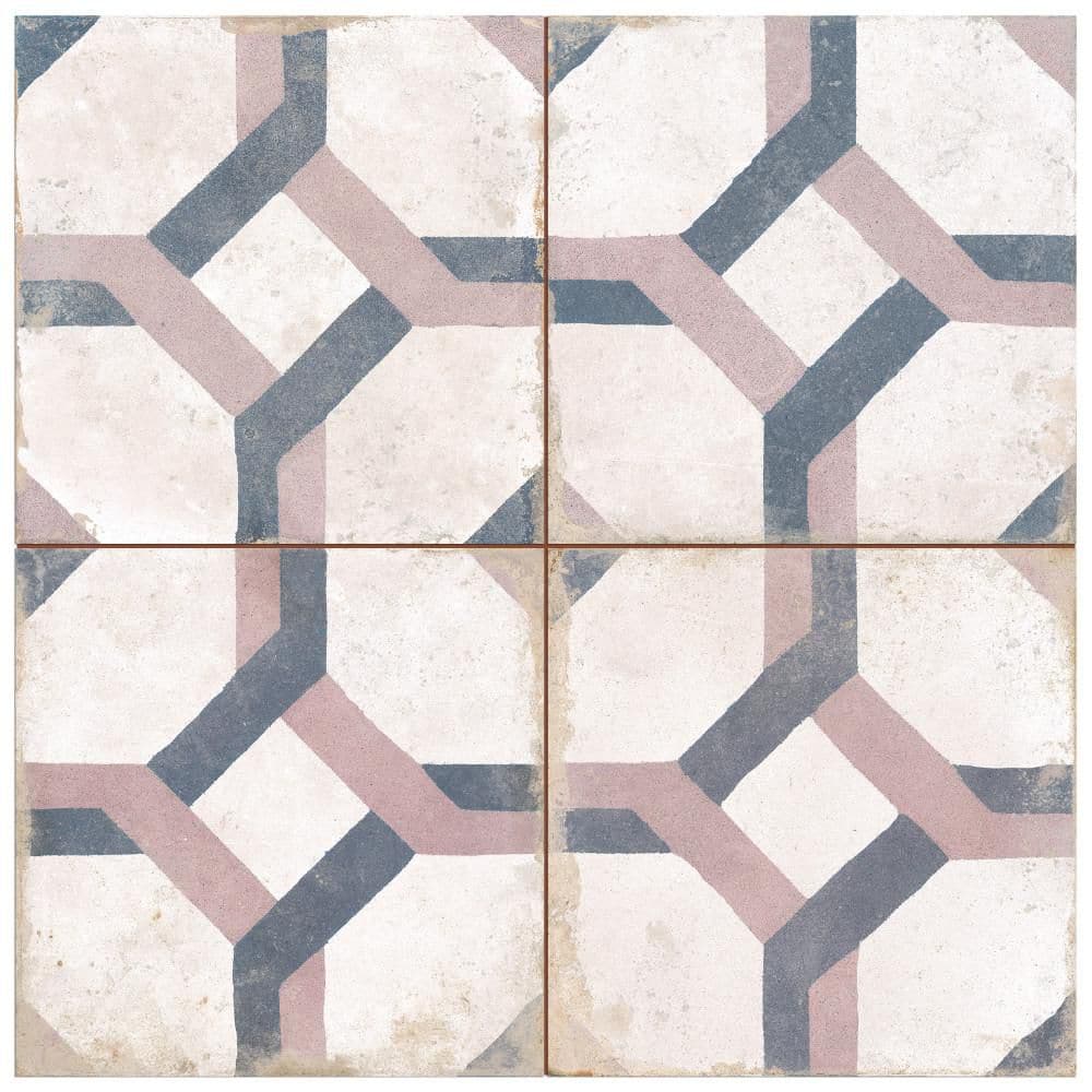 Kings Farfalla Violet 9 in. x 9 in. Ceramic Floor and Wall Take Home Tile Sample price history on PriceWatchPro