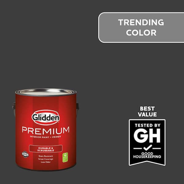 Glidden Premium 1 gal. PPG0995-7 Starless Sky Flat Exterior Latex