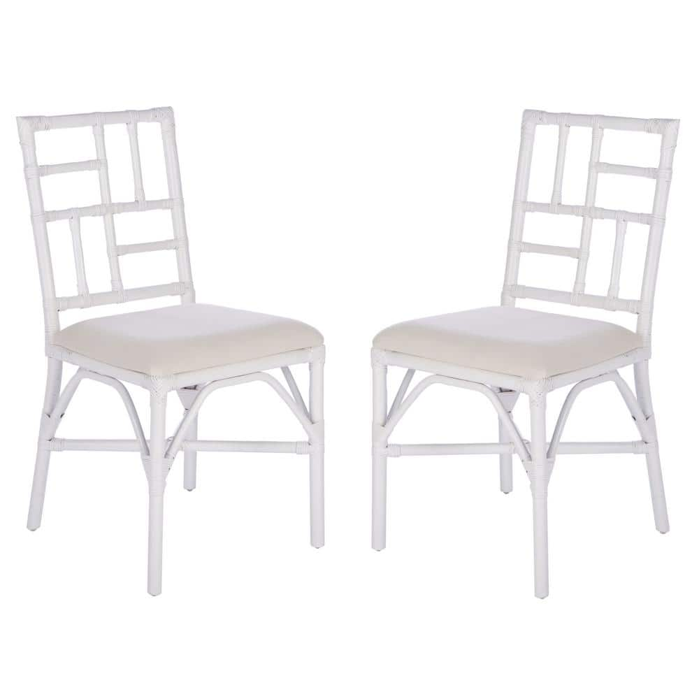 Set of 2 Christine Accent Chairs White - Safavieh