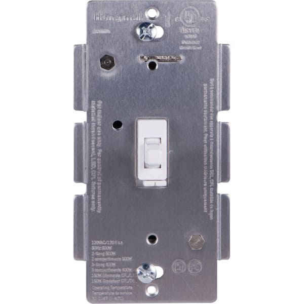 Honeywell Z-Wave Plus Single In-Wall Smart Dimmer with Toggle in White