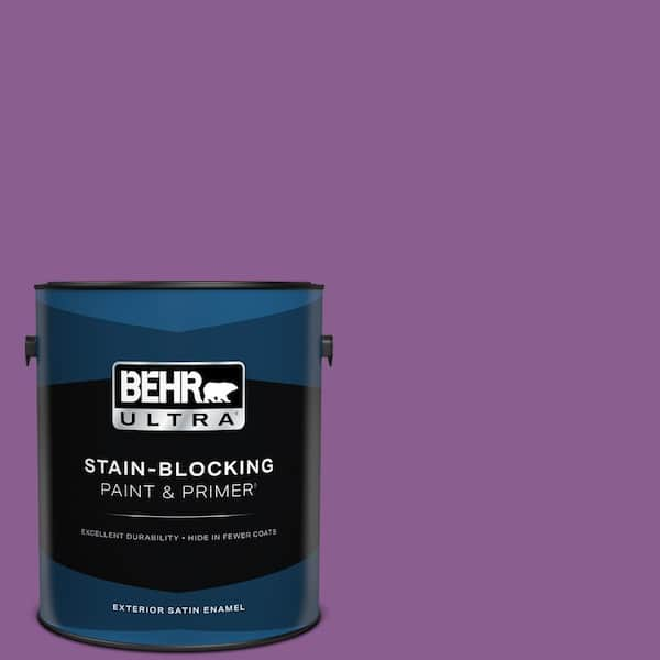 BEHR ULTRA 1 gal. #P100-6 Chakra Satin Enamel Exterior Paint & Primer