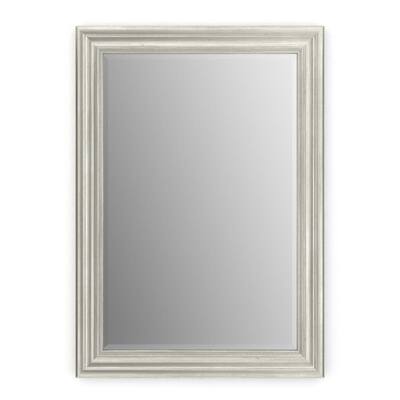 29 in. W x 41 in. H (M3) Framed Rectangular Deluxe Glass Bathroom Vanity Mirror in Vintage Nickel