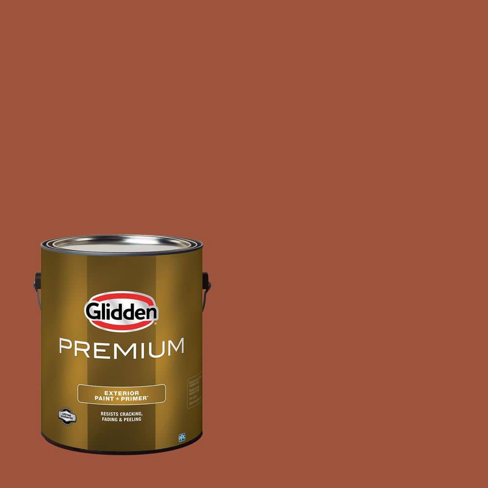 Glidden Premium 1 gal. Ancient Copper PPG1063-7 Flat Exterior