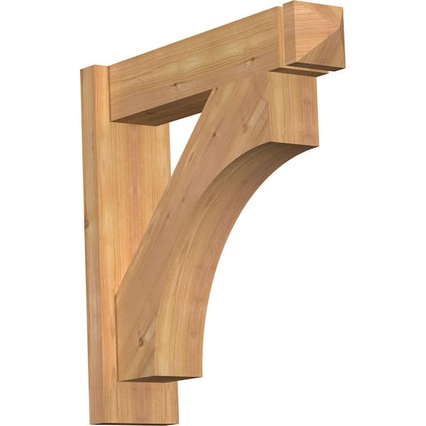 Ekena Millwork 6 in. x 22 in. x 22 in. Western Red Cedar Westlake Arts and Crafts Smooth Outlooker