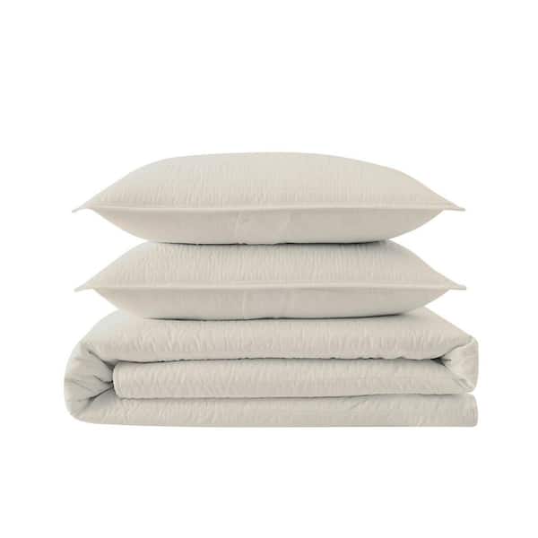 TRULY CALM Everyday Antimicrobial 2-Piece Khaki Microfiber Twin/Twin XL Quilt Set