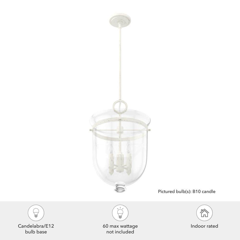 Belltown Timeless Rustic White 4-Light Urn Pendant