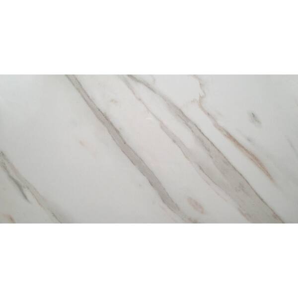 MSI Calacatta Ivory 12 in. x 24 in. Polished Porcelain Floor and Wall Tile (512 sq. ft./Pallet)