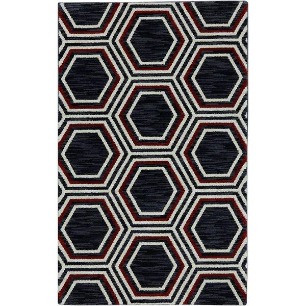 Karastan Honey Queen Black 2 ft. 11 in. x 4 ft. 8 in. Accent Rug