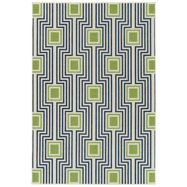Kaleen Amalie Navy 5 ft. x 7 ft. 6 in. Indoor/Outdoor Area Rug