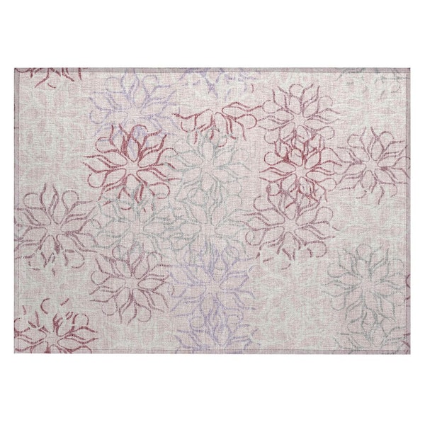 Chantille Machine Washable Indoor/Outdoor Abstract ACN2973 Pink 2 ft. x 3 ft. Accent Rug