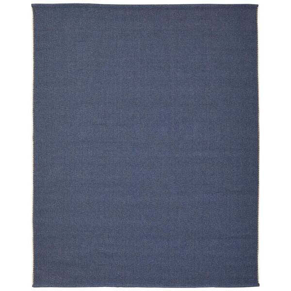 HomeRoots 9 ft. x 12 ft. Blue Abstract Area Rug