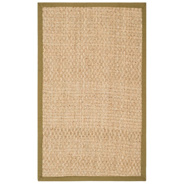 Natural Fiber Natural Fiber 3 ft. x 4 ft. Border Woven Area Rug