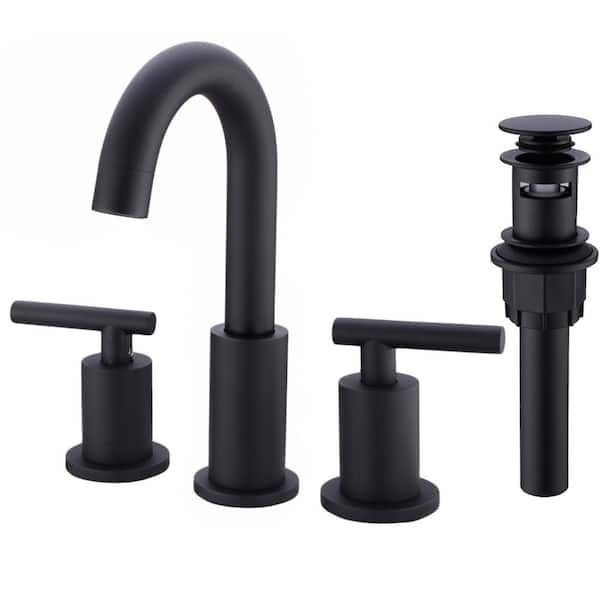 TRUSTMI 2-Handle 8-inch Widespread Bathroom Vanity Faucet with Pop Up Drain deals