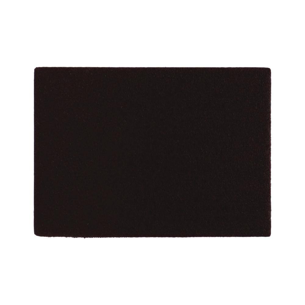 4 1/4 in. x 6 in. Brown Rectangular Felt Heavy Duty Self Adhesive Furniture Sheet (2-Pack) price history on PriceWatchPro