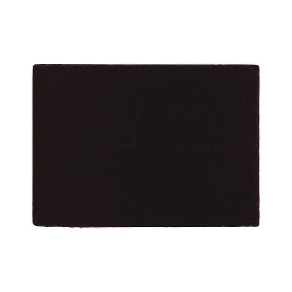 4 1/4 in. x 6 in. Brown Rectangular Felt Heavy Duty Self Adhesive Furniture Sheet (2-Pack)