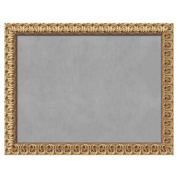Amanti Art Florentine Gold 27 in. x 21 in Framed Magnetic Board