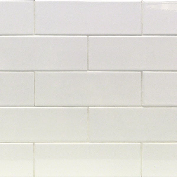 Ivy Hill Tile Essential White 3 in. x 6 in. x 6 mm Polished Ceramic Wall Subway Tile (11.73 sq. ft./case)