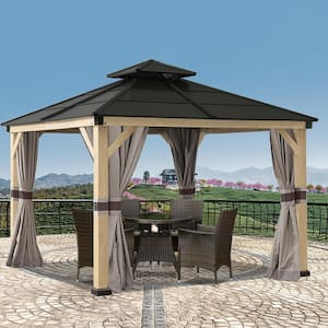 10 ft. x 12 ft. Heavy Duty Outdoor Gazebo Thermal Transfer Frame with 4-Sidewalls