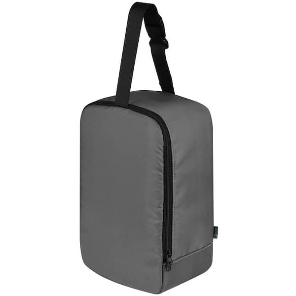 Cosmetic/Toiletry Bag, Gray Handheld Steamer Storage Bag, Water Resistant Nylon Travel Carrying Case with Hanging Strap