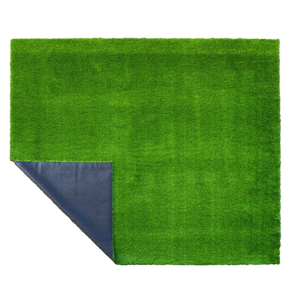 TrafficMaster Pet 7.5 ft. x 13 ft. Green Artificial Grass Rug 566372 - The  Home Depot