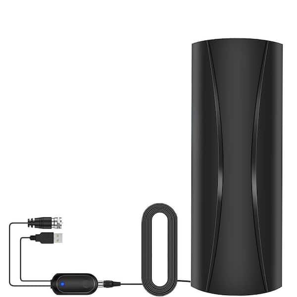 Vrbgify Indoor TV Antenna with Signal Booster, 1800+ Miles Range, 360° Reception, Supports 4K 8K 1080P, 36ft Coaxial Cable