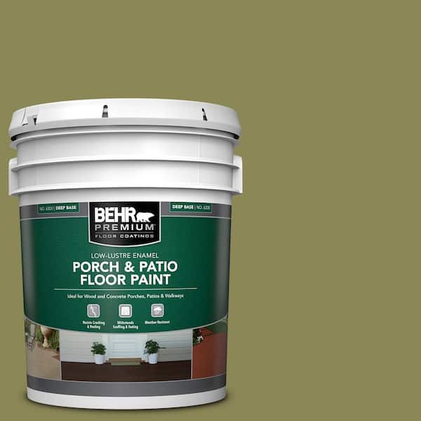 BEHR PREMIUM 5 gal. #S340-6 Fertile Green Low-Lustre Enamel Interior/Exterior Porch and Patio Floor Paint
