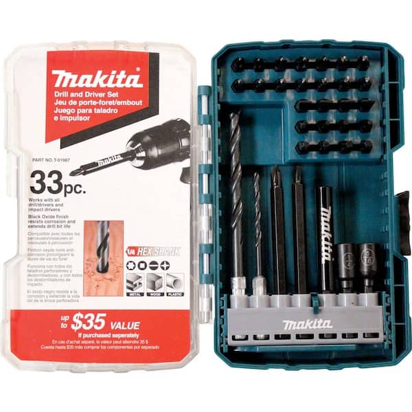Makita Drill/Driver Set (33- Pieces)