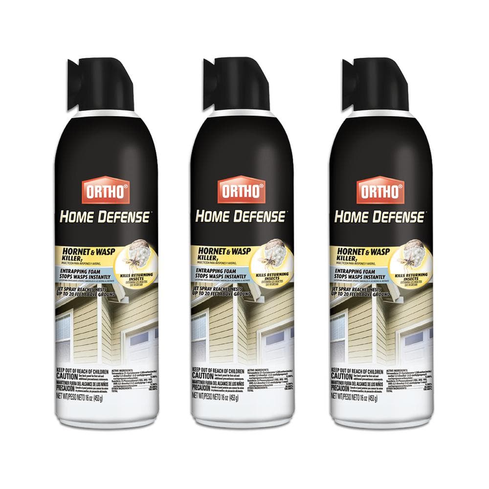 Ortho 16 Oz Hornet And Wasp Killer Aerosol 3 Pack Vb The Home Depot