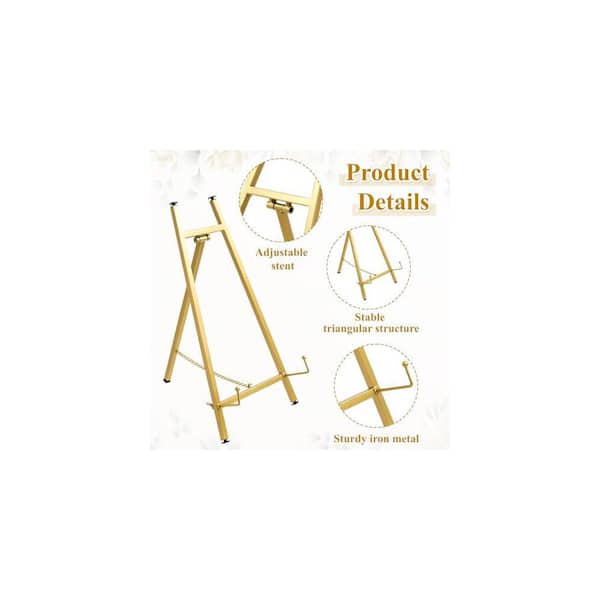 エンゼルの壁掛け台座。 Metal Easel Stand for Display Table Top Picture Frame Holder with