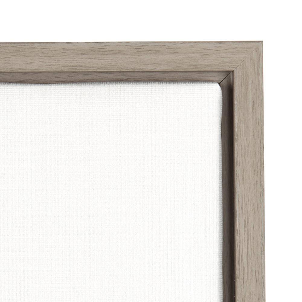 Gray Framed Black and White Elephant Canvas Wall Art